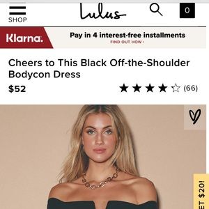Lulu’s Black Mini Dress